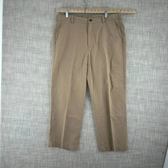 Brooks Brothers Altered hem chino Pants Mens 36x30 tan 2710 - Picture 1 of 10